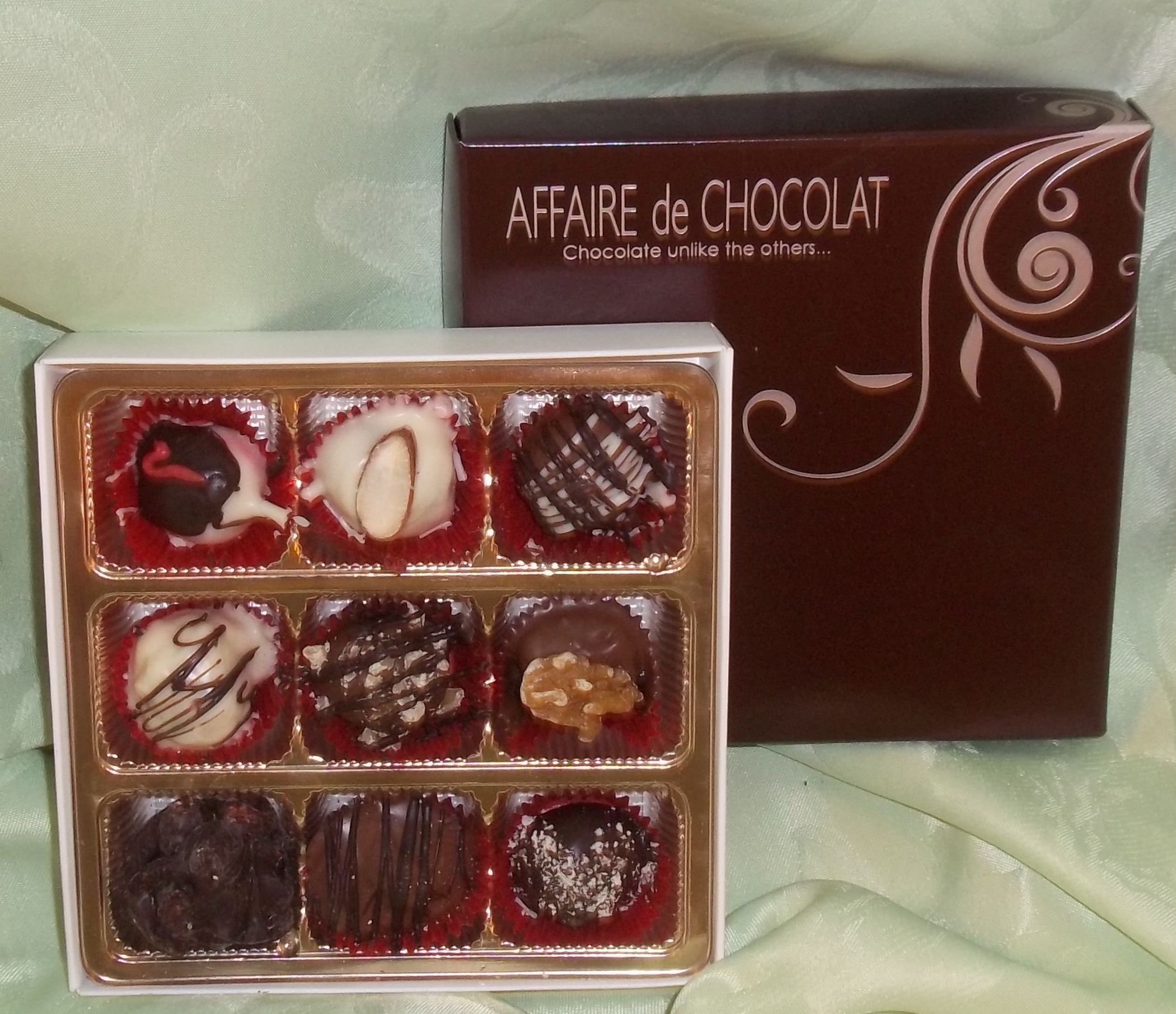 9 Piece Gourmet Truffles and Chocolates